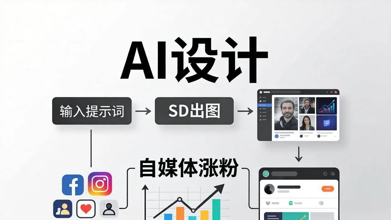 (18136期)人人都是AI设计师:SD出图+自媒体涨粉一站教学,告别图文素材焦虑,AI设计让你轻松避开内卷 (18136期)人人都是AI设计师:SD出图+自媒体涨粉一站教学,告别图文素材焦虑,AI设计让你轻松避开内卷