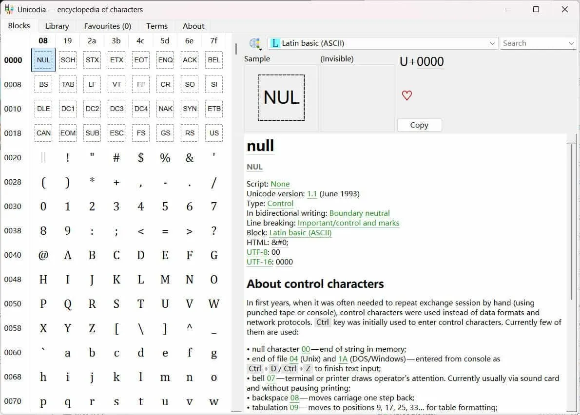 Unicode字符查询Unicodia v3.1.2绿色版-知云阁资源站