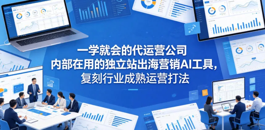 一学就会的代运营公司内部在用的独立站出海营销AI工具,复刻行业成熟运营打法-知云阁资源站