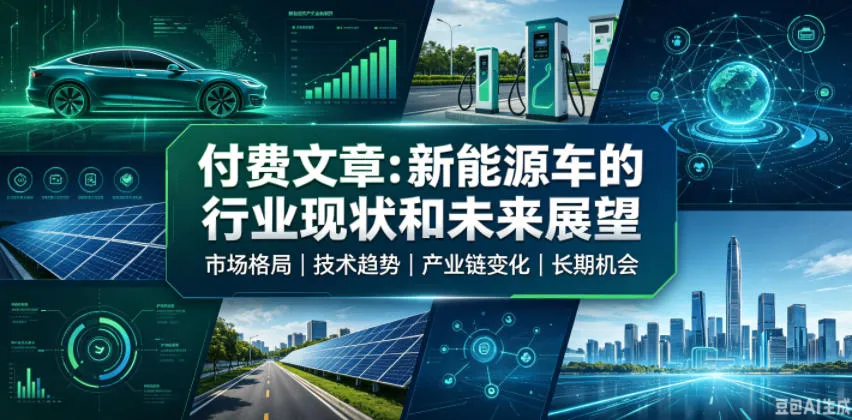 付费文章:新能原车的行业现状和未来展望-知云阁资源站