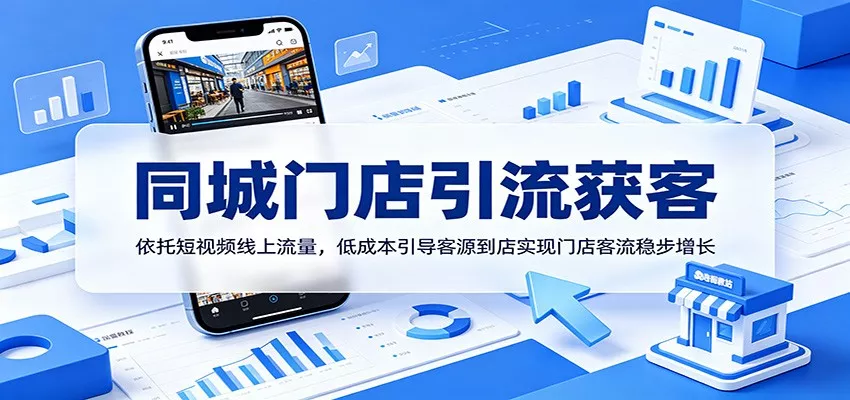 同城门店引流获客：依托短视频线上流量，低成本引导客源到店实现门店客流稳步增长-知云阁资源站