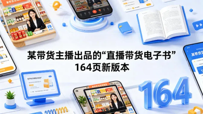 某带货主播出品的《直播带货电子书》164页新版本 某带货主播出品的《直播带货电子书》164页新版本