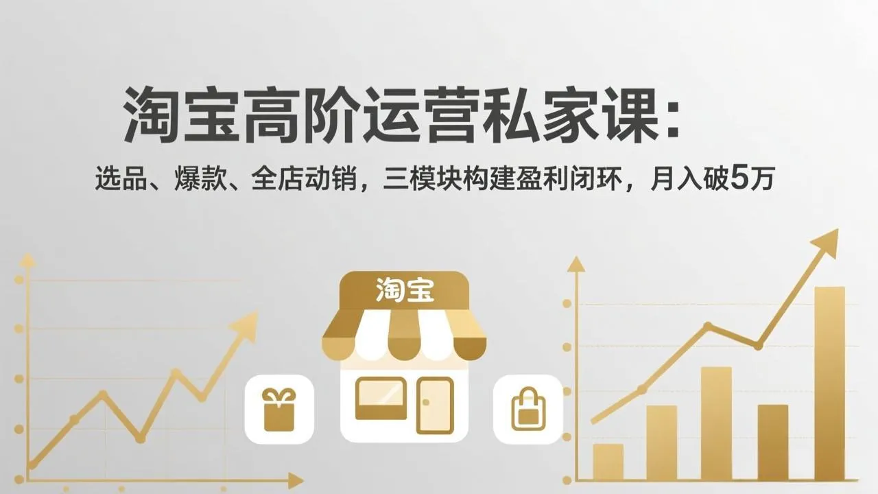 淘宝高阶运营私家课(更新26年4月 淘宝高阶运营私家课(更新26年4月