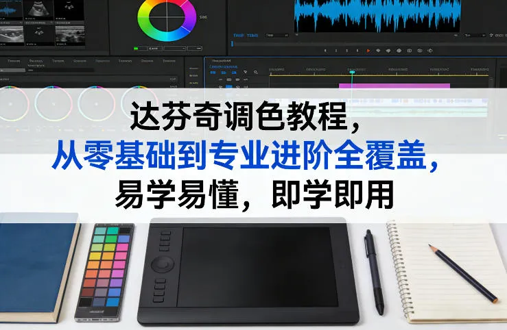 达芬奇调色教程,从零基础到专业进阶全覆盖,易学易懂,即学即用-知云阁资源站