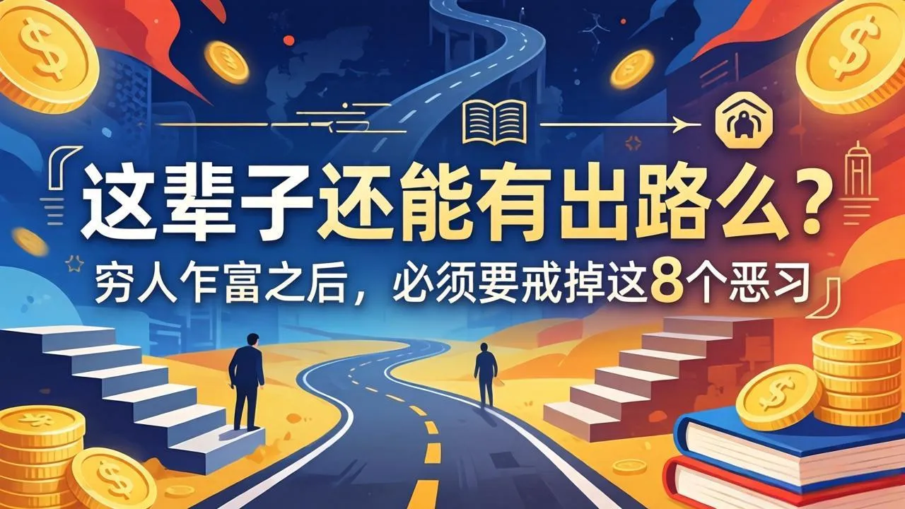 关于人生两篇付费文章【这辈子还能有出路么?】【穷人乍富之后,必须要戒掉这8个恶习】-知云阁资源站