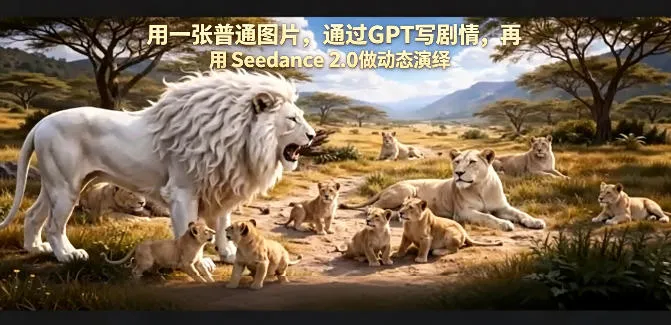 用一张普通图片,通过GPT写剧情,再用Seedance 2.0做动态演绎,居然能生成迪士尼风格搞笑动画 用一张普通图片,通过GPT写剧情,再用Seedance 2.0做动态演绎,居然能生成迪士尼风格搞笑动画