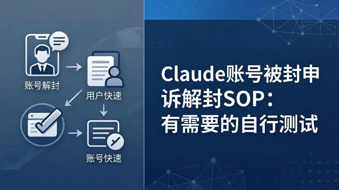 Claude账号被封申诉解封SOP：有需要的自行测试-知云阁资源站