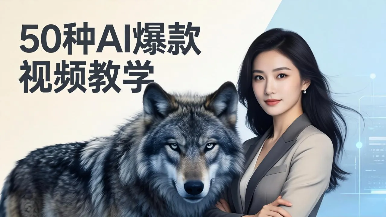 50种AI爆款视频教学:影视级古诗词+治愈萌宠+山海经蛟龙,高阶宝典商业落地-知云阁资源站