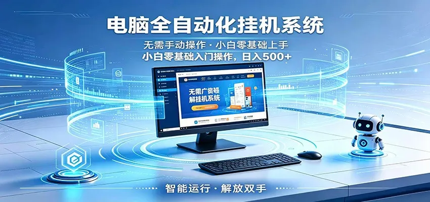 智能广告挂机无需值守，小白上手轻松实现每日增收-知云阁资源站