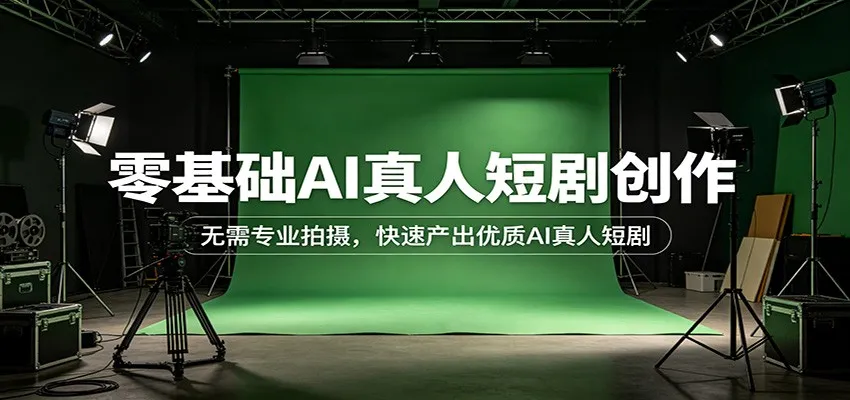 零基础AI真人短剧创作：无需专业拍摄，快速产出优质AI真人短剧-知云阁资源站
