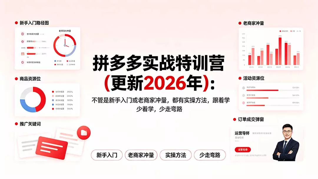 拼多多实战特训营(更新2026年-知云阁资源站