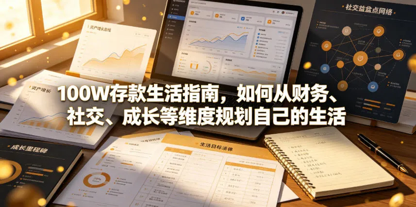 付费文章：100W存款生活指南，如何从财务、社交、成长等维度规划自己的生活-知云阁资源站