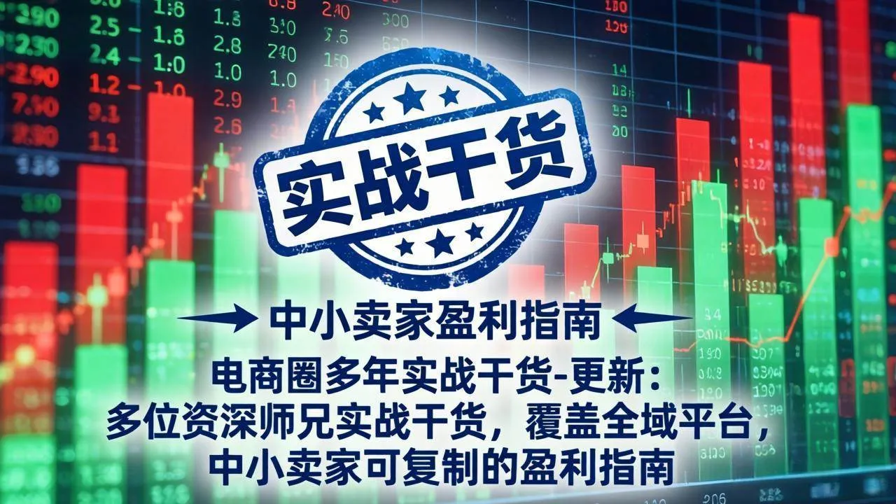 (18398期)电商圈多年实战干货-更新5月10:多位资深师兄实战干货/覆盖全域平台,中小卖家可复制的盈利指南-知云阁资源站