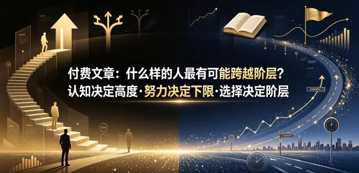 付费文章：什么样的人最有可能跨越阶层？认知决定高度·努力决定下限·选择决定阶层-知云阁资源站