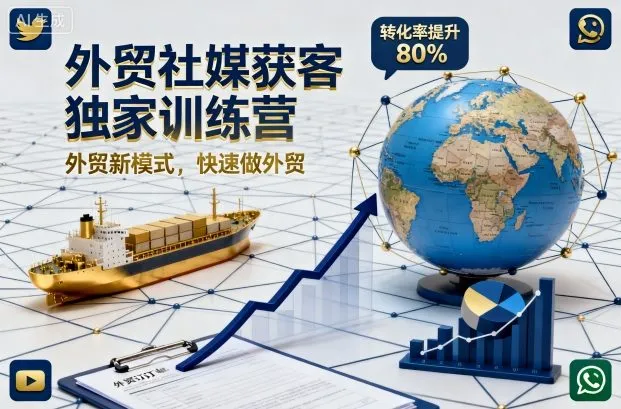 外贸社媒获客独家训练营,外贸新模式,快速做外贸(更新26年2月)-知云阁资源站