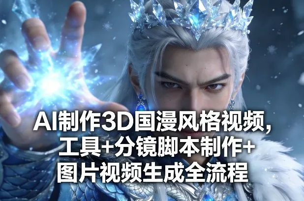 AI制作3D国漫风格视频,工具+分镜脚本制作+图片视频生成全流程-知云阁资源站