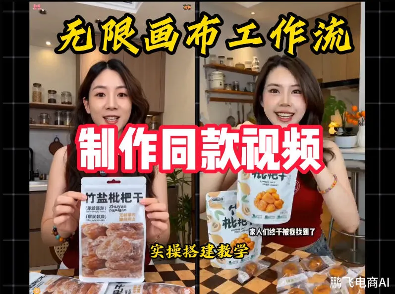 无限画布工作流一键复刻爆款带货视频,实操搭建,操作简单-知云阁资源站