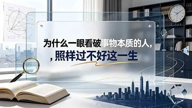 (19165期)付费文章:为什么一眼看破事物本质的人,照样过不好这一生-知云阁资源站