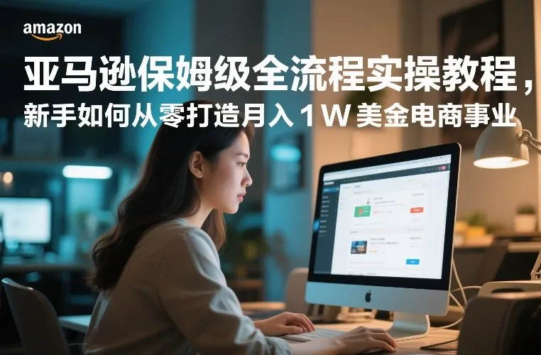 亚马逊保姆级全流程实操教程,新手如何从零打造月入1W美金电商事业-知云阁资源站