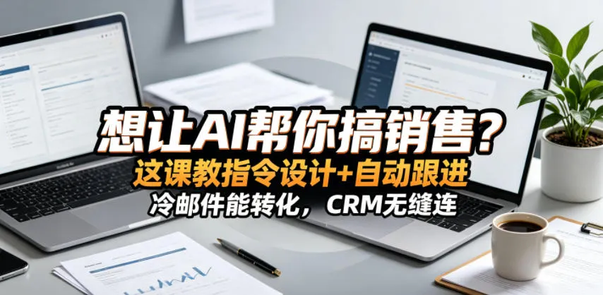 想让AI帮你搞销售?这课教指令设计+自动跟进,冷邮件能转化,CRM无缝连!【原创双语字幕】-知云阁资源站