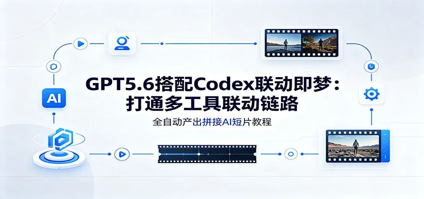 GPT5.6搭配Codex联动即梦:打通多工具联动链路,全自动产出拼接AI短片教程-知云阁资源站