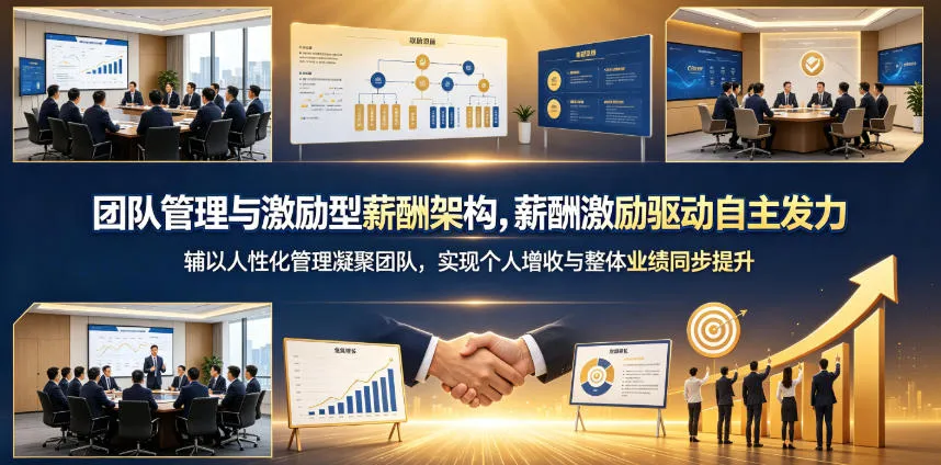 团队管理与激励型薪酬架构，薪酬激励驱动自主发力，辅以人性化管理凝聚团队，实现个人增收与整体业绩同步提升-知云阁资源站