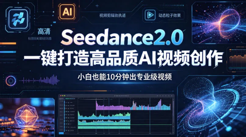 Seedance2.0一键打造高品质AI视频创作,小白也能10分钟出专业级视频 Seedance2.0一键打造高品质AI视频创作,小白也能10分钟出专业级视频