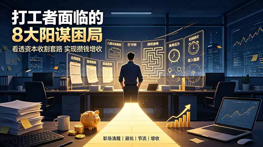 付费文章:打工者面临的8大阳谋困局,看透资本收割套路实现攒钱增收-知云阁资源站