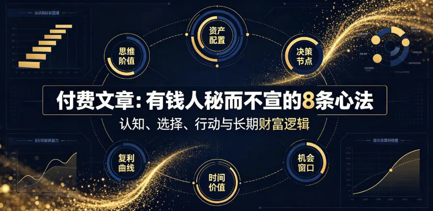 付费文章:有钱人秘而不宣的8条心法-知云阁资源站