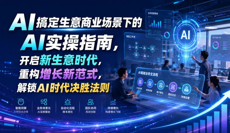 AI搞定生意商业场景下的AI实操指南,开启新生意时代,重构增长新范式,解锁AI时代决胜法则【文档】-知云阁资源站