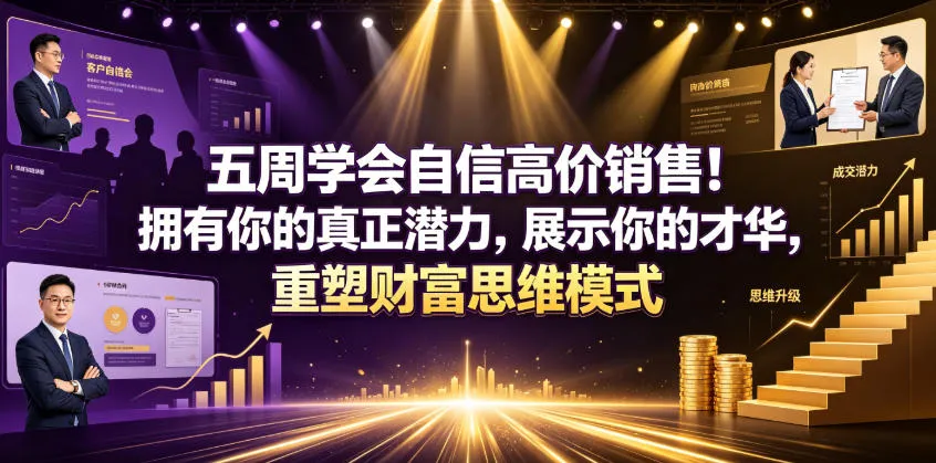 五周学会自信高价销售！拥有你的真正潜力，展示你的才华，重塑财富思维模式【原创双语字幕】-知云阁资源站