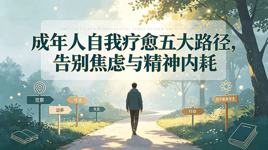 付费文章：成年人自我疗愈五大路径，告别焦虑与精神内耗-知云阁资源站