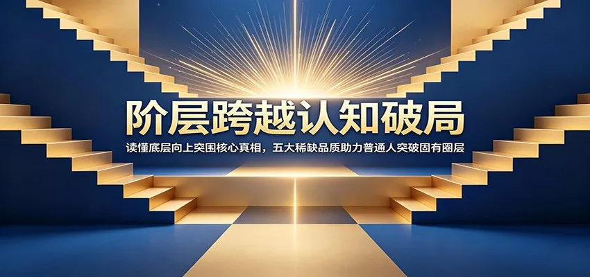 阶层跨越认知破局：读懂底层向上突围核心真相，五大稀缺品质助力普通人突破固有圈层-知云阁资源站