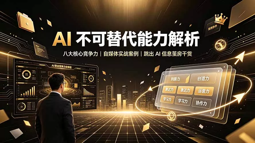 付费文章:AI 不可替代能力解析▸八大核心竞争力|自媒体实战案例|跳出 AI 信息茧房干货-知云阁资源站
