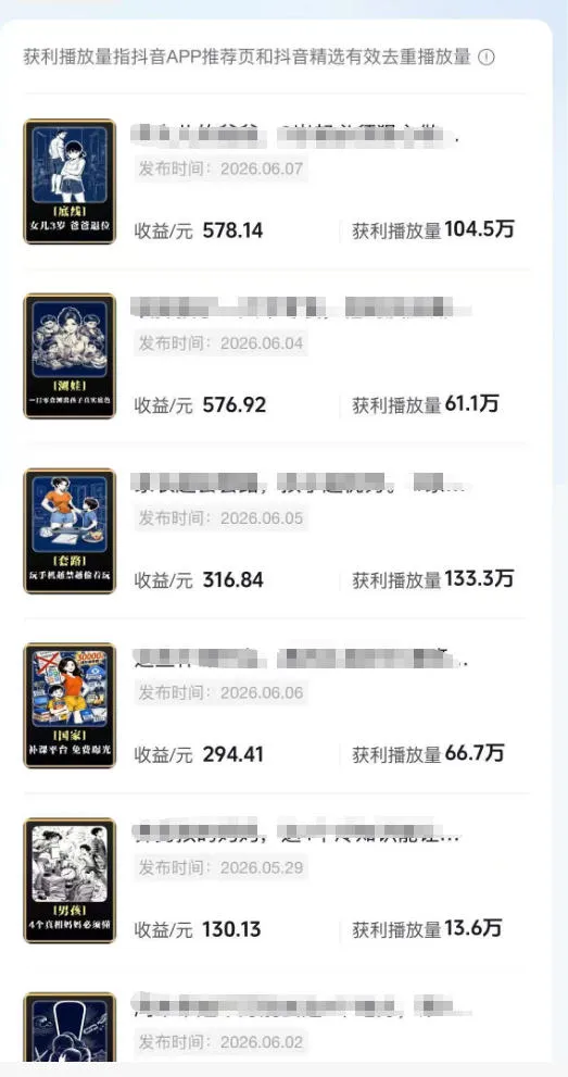 抖音某博主的育儿Ai视频全流程0-1实操,伙伴计划+分成计划+商单收徒等多种收益,日入300+-知云阁资源站