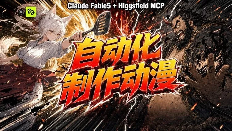 AI自动化动漫制作!Claude Fable 5接入Higgsfield MCP,直接生成完整创意内容-知云阁资源站