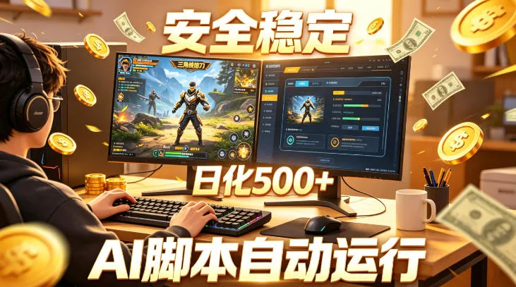 三角洲全自动挂G项目,AI脚本躺賺,日化500+,无需手动操作【揭秘】-知云阁资源站