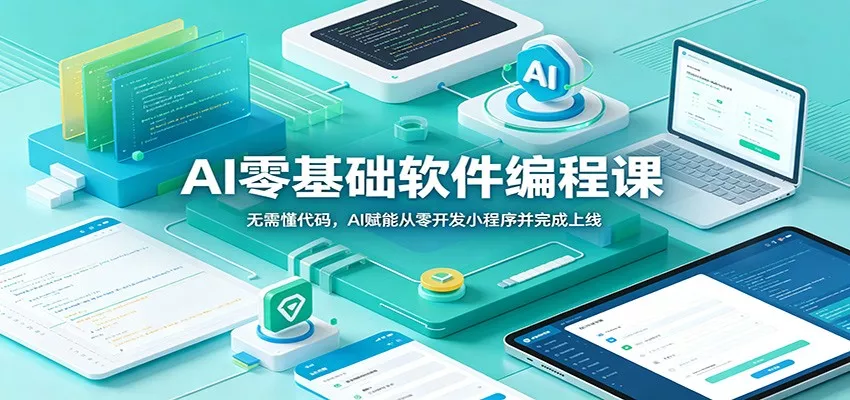 AI零基础软件编程课：无需懂代码，AI赋能从零开发小程序并完成上线-知云阁资源站
