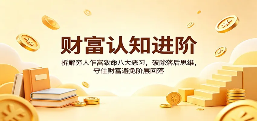 财富认知进阶:拆解穷人乍富致命八大恶习,破除落后思维,守住财富避免阶层回落-知云阁资源站
